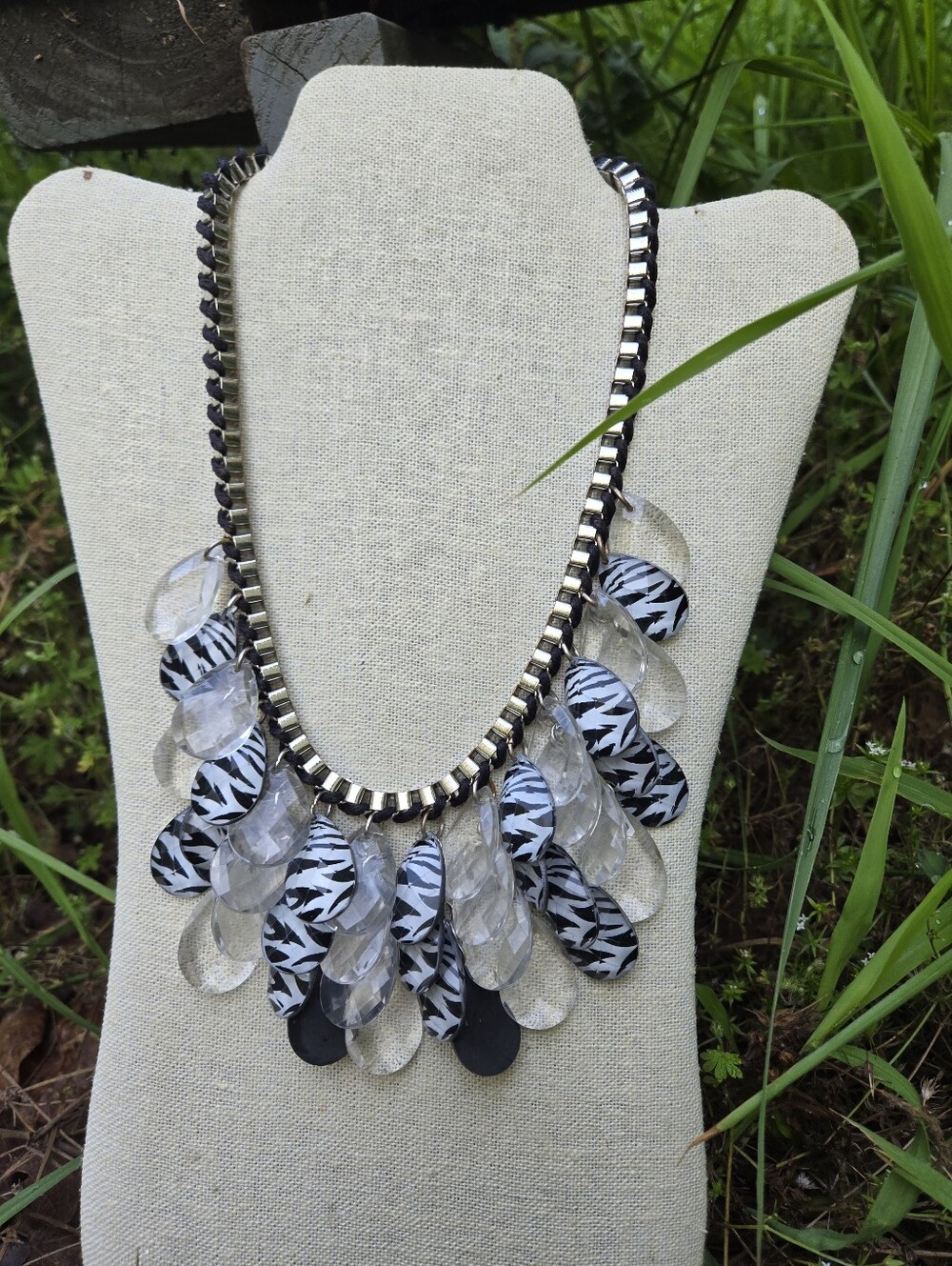Y2k Scene 2000s Like Zebra Stripe Necklace